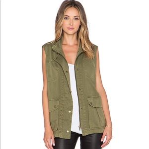 Current/Elliott The Leisure Vest in Army Green